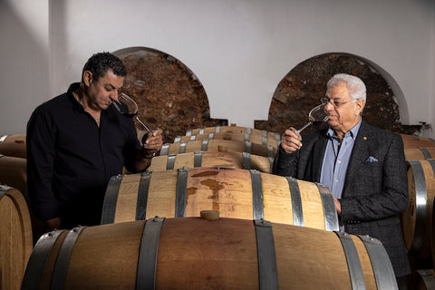 Giorgos and Stavros Manolesakis oversea the cultivating and winemaking process, producing high quality wines