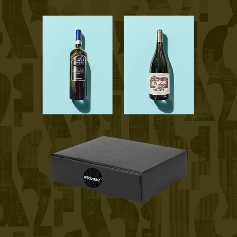 The Wildcase 2 bottle giftset (white) features two bottles of premium white wine chosen from the latest Wildcase club drop