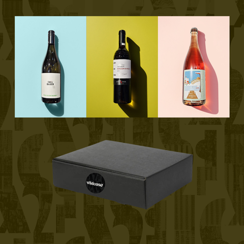 The Wildcase 3 bottle giftset (mixed) features three bottles of premium wine chosen from the latest Wildcase club drop