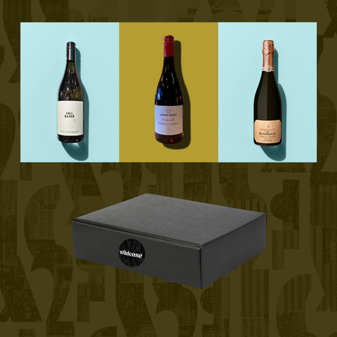 The Wildcase 3 bottle giftset (mixed) features three bottles of premium wine chosen from the latest Wildcase club drop