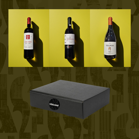 The Wildcase 2 bottle giftset (red) features three bottles of premium red wine chosen from the latest Wildcase club drop
