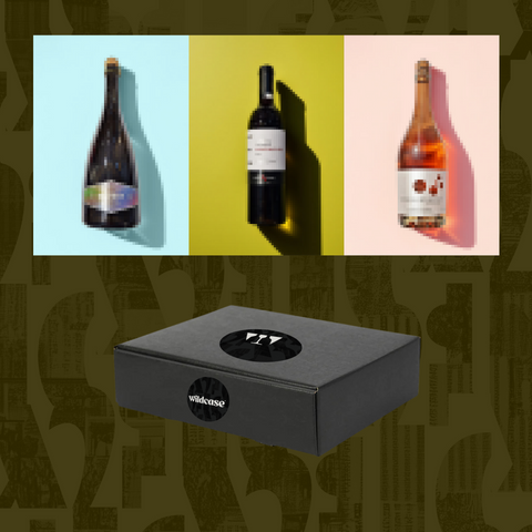 A Wildcase gift set of 3 unknown wines presented in a beautiful box